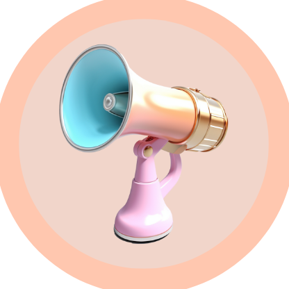 Megaphone pastell